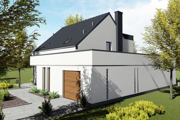  Projekt domu Bari (BHC1085) - projekt domu parterowego z poddaszem - Zdjęcie 4