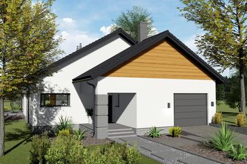  Projekt domu Bursztyn (BHC1086) - projekt domu parterowego - Zdjęcie 2