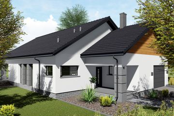  Projekt domu Bursztyn (BHC1086) - projekt domu parterowego - Zdjęcie 3