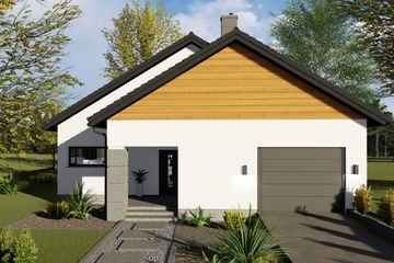  Projekt domu Bursztyn (BHC1086) - projekt domu parterowego - Zdjęcie 8