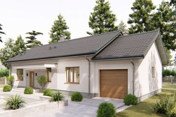  Projekt domu Cytryn (BHC1040) - projekt domu parterowego - Zdjęcie 2