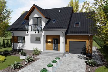  Projekt domu nad Strugą (BHC1048) - projekt domu parterowego z poddaszem - Zdjęcie 2