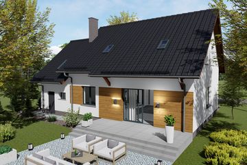  Projekt domu nad Strugą (BHC1048) - projekt domu parterowego z poddaszem - Zdjęcie 5