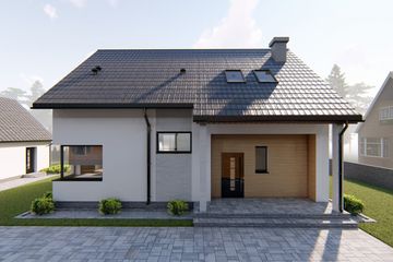  Projekt domu nad Lambro (BHC1071) - projekt domu parterowego z poddaszem - Zdjęcie 3