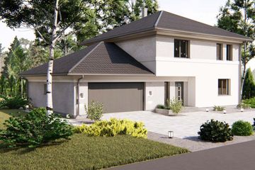  Projekt domu nad Brdą (BHC1070) - projekt domu z pełnym piętrem - Zdjęcie 3