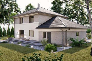  Projekt domu nad Brdą (BHC1070) - projekt domu z pełnym piętrem - Zdjęcie 4