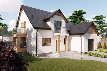  Projekt domu nad Wisłą (BHC1053) - projekt domu parterowego z poddaszem - Zdjęcie 2