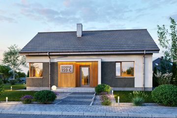  Projekt domu Domena 159 C (WRW1392) - projekt domu parterowego - Zdjęcie 3