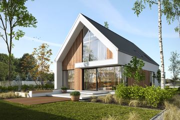  Projekt domu Idealny M2 (WAW1166) - projekt domu parterowego z poddaszem - Zdjęcie 2