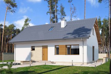  Projekt domu E-281 (WAX1226) - projekt domu parterowego - Zdjęcie 1