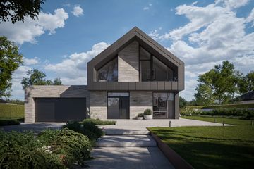  Projekt domu BrickHouse 160 (KRZ1079) - projekt domu parterowego z poddaszem - Zdjęcie 1