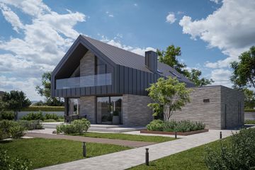  Projekt domu BrickHouse 160 (KRZ1079) - projekt domu parterowego z poddaszem - Zdjęcie 5