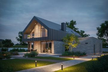  Projekt domu BrickHouse 160 (KRZ1079) - projekt domu parterowego z poddaszem - Zdjęcie 6