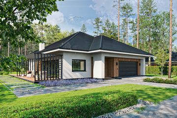  Projekt domu BK-22 (WWC1027) - projekt domu parterowego - Zdjęcie 2