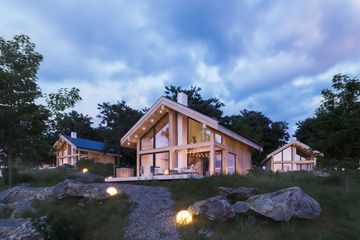  Projekt domu Stodoła Chalet wersja murowana (KRY1013) - projekt domu parterowego z poddaszem - Zdjęcie 3