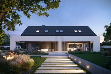  Projekt domu BrickHouse 104 (KRZ1080) - projekt domu parterowego z poddaszem - Zdjęcie 7