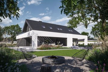  Projekt domu BrickHouse 104 (KRZ1080) - projekt domu parterowego z poddaszem - Zdjęcie 10