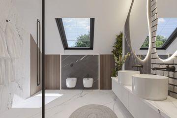  Projekt domu BrickHouse 104 (KRZ1080) - projekt domu parterowego z poddaszem - Zdjęcie 25