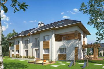  Projekt domu Bliźniak 2 (BBH1026) - projekt domu z pełnym piętrem - Zdjęcie 4