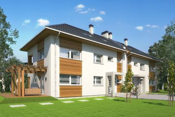  Projekt domu Bliźniak 2 (BBH1026) - projekt domu z pełnym piętrem - Zdjęcie 6