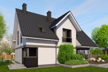  Projekt domu Tymek G1 energo (WRC2827) - projekt domu parterowego z poddaszem - Zdjęcie 4