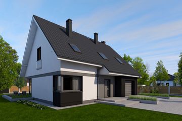  Projekt domu Tymek G1 energo (WRC2827) - projekt domu parterowego z poddaszem - Zdjęcie 3