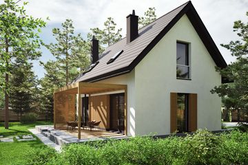  Projekt domu Mini 22 energo (WRC2809) - projekt domu parterowego z poddaszem - Zdjęcie 3