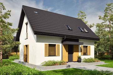  Projekt domu Mini 22 energo (WRC2809) - projekt domu parterowego z poddaszem - Zdjęcie 1