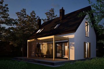  Projekt domu Mini 22 energo (WRC2809) - projekt domu parterowego z poddaszem - Zdjęcie 5