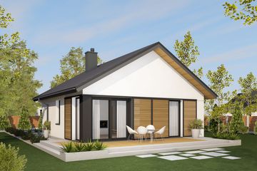  Projekt domu Mini 19 PLUS (wersja C) energo plus (WRC2828) - projekt domu parterowego - Zdjęcie 5