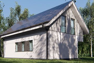  Projekt domu uA369 (WCB1520) - projekt domu parterowego z poddaszem - Zdjęcie 3