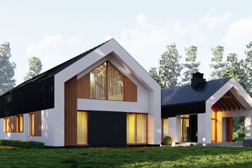  Projekt domu uA359 (WCB1509) - projekt domu parterowego z poddaszem - Zdjęcie 5