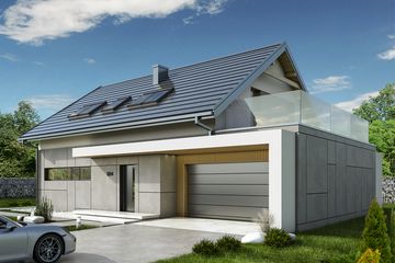  Projekt domu HG-I24 (KRM1100) - projekt domu parterowego z poddaszem - Zdjęcie 7