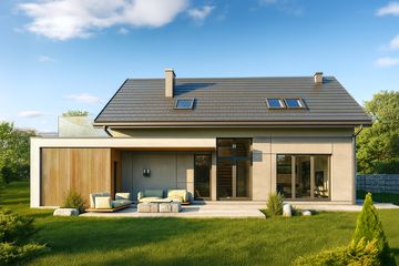  Projekt domu HG-I24 (KRM1100) - projekt domu parterowego z poddaszem - Zdjęcie 1