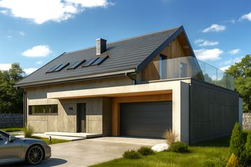  Projekt domu HG-I24 (KRM1100) - projekt domu parterowego z poddaszem - Zdjęcie 3