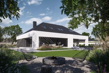  Projekt domu BrickHouse 103 (KRZ1081) - projekt domu parterowego z poddaszem - Zdjęcie 6