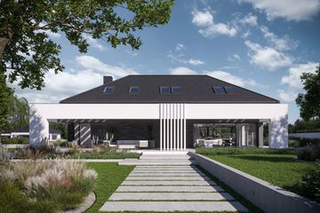  Projekt domu BrickHouse 103 (KRZ1081) - projekt domu parterowego z poddaszem - Zdjęcie 8