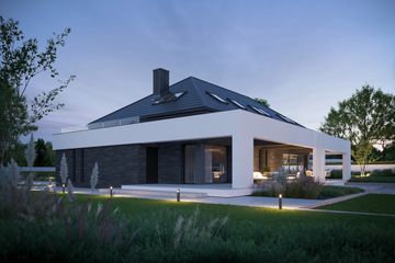  Projekt domu BrickHouse 103 (KRZ1081) - projekt domu parterowego z poddaszem - Zdjęcie 11