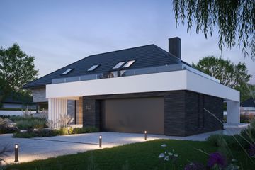  Projekt domu BrickHouse 103 (KRZ1081) - projekt domu parterowego z poddaszem - Zdjęcie 13