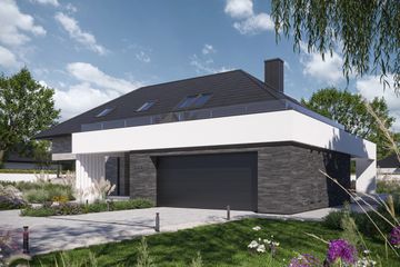  Projekt domu BrickHouse 103 (KRZ1081) - projekt domu parterowego z poddaszem - Zdjęcie 14