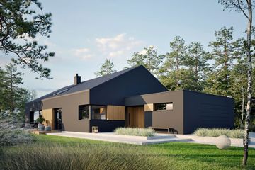 Projekt domu Daniel IX G2 energo plus - parterowy dom o powierzchni 135,12 m², dach dwuspadowy - ujęcie 3