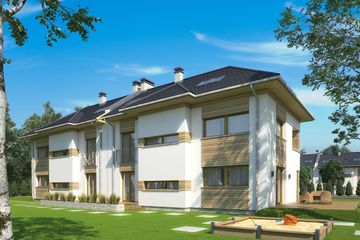  Projekt domu Bliźniak 3 (BBH1028) - projekt domu z pełnym piętrem - Zdjęcie 4