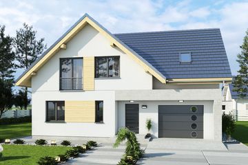  Projekt domu Z poddaszem 3 (BBH1030) - projekt domu parterowego z poddaszem - Zdjęcie 1
