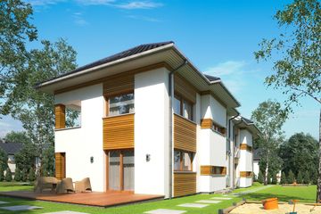  Projekt domu Bliźniak 4 (BBH1031) - projekt domu z pełnym piętrem - Zdjęcie 3