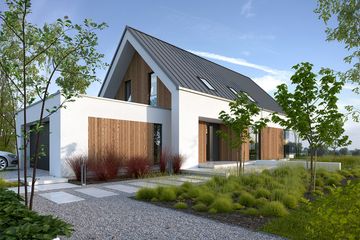  Projekt domu Idealny M3 (WAW1167) - projekt domu parterowego z poddaszem - Zdjęcie 3