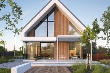  Projekt domu Idealny M3 (WAW1167) - projekt domu parterowego z poddaszem - Zdjęcie 2