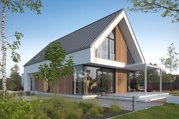  Projekt domu Idealny M3 (WAW1167) - projekt domu parterowego z poddaszem - Zdjęcie 4