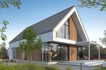  Projekt domu Idealny M3 (WAW1167) - projekt domu parterowego z poddaszem - Zdjęcie 1