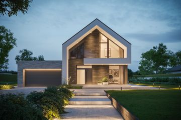  Projekt domu BrickHouse 159 (KRZ1082) - projekt domu parterowego z poddaszem - Zdjęcie 7