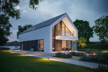  Projekt domu BrickHouse 159 (KRZ1082) - projekt domu parterowego z poddaszem - Zdjęcie 9